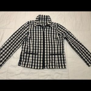 Ralph Lauren 🖤🤍 plaid windbreaker lined jacket.